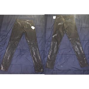 Black leather pants
